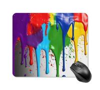 Paint Splatter Backdrop Mouse Pad Square Laptop Mouse Mat Cute Computer Mousepad Keyboard Pad Non-Slip Desk Pads for Gaming Office Work Home 25 * 30cm