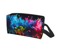 Paint Splatter Backdrop Print Travel Storage Bag for Men Women,Large Capacity Organizer Portable Toiletry Bag