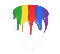 Paint Splatter Backdrop Stolmx Guitar Pick Set - Full Print Design, 3 Thicknesses Available