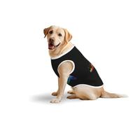 Paint Splatter Backdropprint Medium Large Pets Vest Breathable Cozy Home Party Sleeveless Tank Top T-Shirt