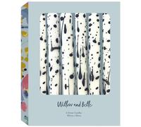 Paint Splatter Design Table Candles in Gift Box Set of Six