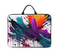 Paint Splatter Print 14in Laptop Case Notebook Cover For School Office Travel Portable Computer Bag