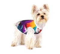 Paint Splatter Print Lightweight Tank Top for Dogs Dog Shirts for Small Dogs Stretchy T Shirts Sleeveless Vest