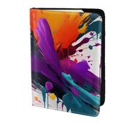 Paint Splatter Printing Passport Holder, Travel Essentials,Card And Passport Anti Theft Wallet,Sized To Fit All Standard Passports