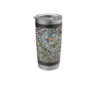 Paint Splatter Spatter Colorful Abstract Art Cool Pattern Stainless Steel Insulated Tumbler