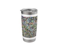 Paint Splatter Spatter Colorful Abstract Art Cool Pattern Stainless Steel Insulated Tumbler