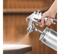 Paint Spray Gun, Automotive Paint Gun Spray Paint Gun 0.29MPA 9.4 X 5.7in Stainless Steel for Automotive, Household and Furniture