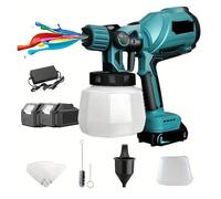 Paint Sprayer, 1000ML Electric Spray Gun Cordless Paint Sprayer Auto Furniture Steel Coating Airbrush Compatible