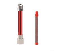 Paint Sprayer Filter for Extension Rods with Stainless Steel Mesh, Designed for Easy Attachment and Removal to Support Long Term Use and Cleaning (Red 200)