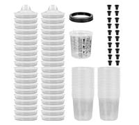 Paint Sprayer Mixing Cup with Measuring Scale Paints Preparation Disposables Cups Stirrer Easy to Use Sprayer Mixing Cup with Measuring Scale