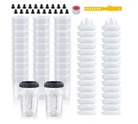 Paint Sprayer Mixing Cup with Measuring Scale Paints Preparation Disposables Cups Stirrer Easy to Use Sprayer Mixing Cup with Measuring Scale