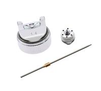 Paint Sprayer Nozzle Replacement Set with Stainless Steel Needle and Air Cap Parts for Repair and Refinish Work Stainless Steel Front End Hardware Refinishing Parts Metal Replacement Components