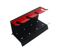 Paint Sprayer Stand With Four Slots Heavy Duty Steel Organizer For Paint Spray Guns Featuring Compact Dimensions Stable Base And Vertical Back Panel Suitable For Workbench