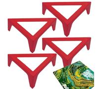 Paint Sprinkling Canvas Stands - Artists Acrylic Stands, Painter Tray Holders | Set Of Four Pieces Lightweight On A Non Slip With Raised Feet