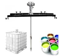 Paint Stirrer, Paint Mixer for Ton Barrels, 1000 L / 264 gal Pneumatic Agitator 1/2HP 3/4HP 1HP with Retractable Bracket, for Mixing Mud, Cement, Mortar, Paint, Fodder(Small 5 Cylinder)