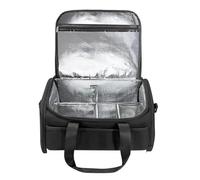 Paint Storage Case - Large Capacity Oxford Paint Storage Bag | Portable Carrying Stand with Strap, Tool Ragging Sections for 60 Bottles of Brushes, Clear
