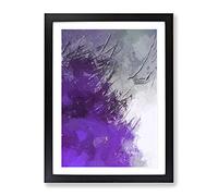 Paint Strokes In Abstract Modern Framed Print | A3 Black Framed Wall Art | Ready to Hang | Abstract Fantasy Picture | Living Room Bedroom Lounge Office