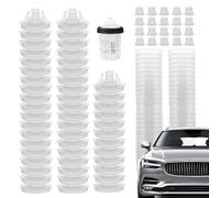 Paint System Hard Cup | Car Painting Kit With Clear Scale | Automotive Paint Tools And Equipment With 50 Cups & Lids System For Spray Guns Garage Body Shop Repair Accessories Professional