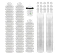 Paint System Hard Cup - Car Painting Kit With Clear Scale, Professional Spray Equipment, Automotive Tool Set | Premium Mixing And Lids For Guns Auto Body Repair Workshop Garage