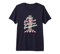 Paint The World with Your Imagination Artsy Retro Premium T-Shirt
