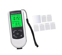 Paint Thickness Gauge Accurate General Purpose Paint Color Depth Gauge Zero Calibration Automatic Identification for Workshops (White)