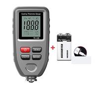Paint Thickness Gauge, TC100 White Car Paint Coating Thickness Gauge Car Paint Film Thickness Tester Measuring Paint Tool(Grey with battery)