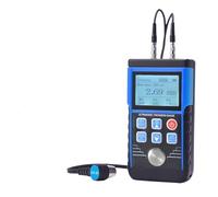 Paint thickness meter, Ultrasonic Thickness Gauge 0.8-500mm 0.01mm Resolution Handheld for Metal/Steel with Sound Velocity Measurement Data Storage Portable Paint Depth Gauge