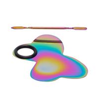 Paint Tray Palettes For Kids Metal Paint Pallet For Adults Acrylic Painting Oil Nail Art Watercolor Painting Small Watercolor Trays Stainless Steel Metal Palette Acrylic Oil Adults Kids Classroom With