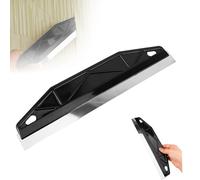 Paint Trim Guard 12 Inch, Multi-Purpose Paint Edging Tool Paint Shield Painter, Stainless Steel Straight Edge Painters Tool, Paint Cutting in Tools for Painting, Repairing Cutting Wallpaper (Black)