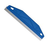 Paint Trim Guard 12 Inch Wallpaper Scraper Edge Painting Tool Paint Shield Painter Straight Skirting Board Multi-Purpose Stainless Steel Perfect for Cutting in Precision Smearing Repairing (Blue)