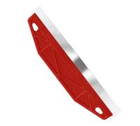 Paint Trim Guard, 12" Paint Cutting in Tool Paint Shield for Skirting Board Painting, Stainless Steel Straight Paint Edging Tool, Wallpaper Tools for Scrape, Cutting, Measurement & Guide (Red)