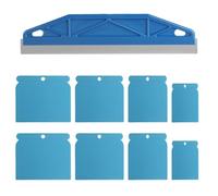 Paint Trim Guard,12" Stainless Steel Paint Shield for Cutting in Tools for Painting,Edger Edge Painting Tool, pPaint Guard for Skirting Board Smearing,with 8 Wallpaper Scrapers for Decorating Tools