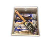 Paint Warrior PROPACK includes 3 x Arroworthy 9/16 NAP 3 PACK + 2" Paint Warrior long handle angled brush