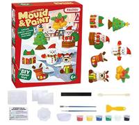Paint Your Own Christmas Decorations Set, Arts and Crafts Supplies Set for Kids, Paint & Mould Painting Kits, Creative Craft Activities Toys Painting Birthday Parties Giftx for Boys Girls Aged 3+