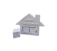 Paint Your Own Christmas House Advent Calendar,12.7 x 10 cm, 6 Colours with Brush, Winter Table Centrepiece,Ready to paint pottery,Plaster of Paris,Advent Calendar,Things to paint, Festive Pottery