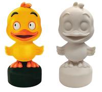 Paint Your Own Garden Duck Craft Kit - Resin Duck Ornament with 6 Paint Pots & Paintbrush - Arts & Crafts DIY Painting Activity Set for Home or Garden Display - Fun Gift Idea for Children Aged 5+