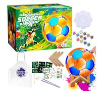 Paint Your Own Lamp Kit | 3D Soccer Ball Crafts Night Light - Creative Doodle Lamp Game - for Boys Kids Teens Adults Soccer Lovers Birthday Party Halloween Christmas