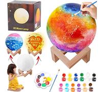 Paint Your Own Moon Lamp Kit for Kids, DIY Gifts 3D Moon Night Light, Easter Arts and Crafts for Kids Ages 7-12, Art Supplies Arts & Crafts Kit Toys for Girls Boy Birthday Gift Ages 4 5 6 7 8 9 10 11