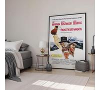 Paint Your Wagon 1969 Framed Western Movie Classic Poster Wall Art Image Home Decor Artworks Framed Poster Different Sizes and Colours