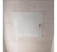 Paintable Access Panel - 24x24 Inch White Metal Inspect Hatch for Drywall Wall & Ceiling - Easy Access Electl & Plumbing Service Door Cover (32x32in/81x81cm)