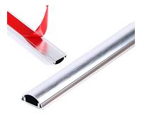 Paintable Aluminum Alloy Cord Cover - Self-Adhesive Cable Trunking for Floors - Multiple Sizes & Colors (Silver No.3) - Perfect for Home & Office Use