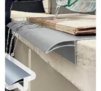 Paintable Aluminum Nosing Trim - Thickened Design for Home Improvement 2.7m/8.9ft Length Versatile Grey Finish for Stairs & Flooring Renovation