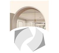 Paintable Arch Trim & Molding, Flexible Foam, No Nails Needed for Smooth Archway Designs, Set of 2
