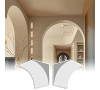 Paintable Archway Kit for Indoor, Premade Universal Arch Doorway Kit Corners, DIY Foam Curved Door Arch Molding, 2 PCS Rounded Doorway Frame(28.5x28.5x28.5cm/11.2x11.2x11.2")