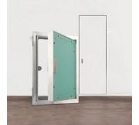 Paintable Drywall Access PanelAluminum Wall Access Door Concealed Maintenance Hatch for Plumbing & Electrical 50x54cm Easy Installation Durable & Lightweight