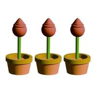 Paintable Flower Pots Crafts - Unfinished Table Flower Map Ornament | Unfinished Wood Wood | Unpainted Pots | Craft School Home Mantle Decor