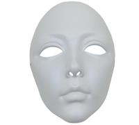 Paintable Full Face Mask Diy Cosplay Blank Plain Masks Halloween Cosplay Mask for Adult Carnival Role Playing Parties