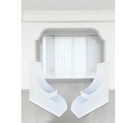 Paintable Indoor Doorway Arch Kit, 2 PCS Precurved Arch Corner Trim, Lightweight Foam Rounded Arch Decor for Hallway Interior(Thick 29cm(11.4"),50x45cm)