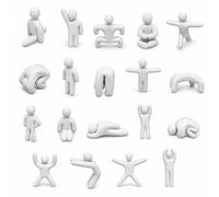 Paintable Meccha Chameleon 3D Printed Figures, 10 Pack PLA Unpainted Blank Statues Multiple Poses, DIY Paint Your Own Robot Figurines for Hide and S ame Hobby Craft