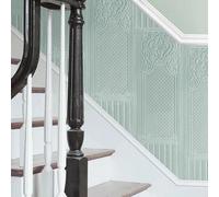 Paintable Oriental Dado Panel Wallpaper 10 Panels Paste The Wall Vinyl White